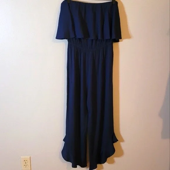 Sugar Lips Lanah Strapless Ruffle Jumpsuit | Sugarlips - Picture 2 of 13